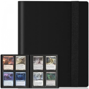 PU Leather 4 Pocket Card Binder
