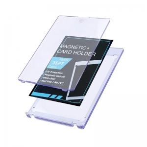 Clear Magnetic One Touch Card Holder 35pt 