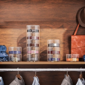 Acrylic 5 Layers Belt Case Storage Holder 