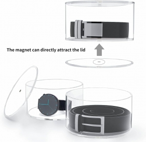 Acrylic 5 Layers Belt Case Storage Holder 