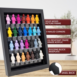 10x10 Black Shadow Box for Miniature Figures 