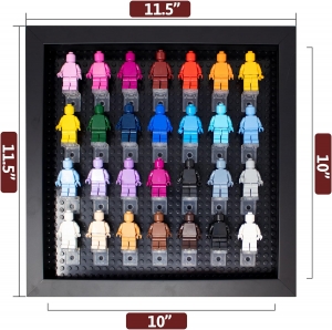 10x10 Black Shadow Box for Miniature Figures 