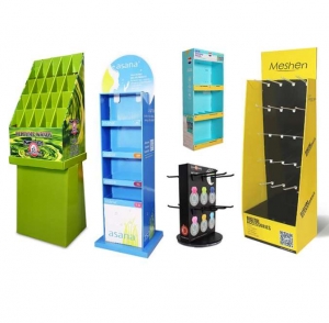 cardboard display rack supermarket display shelf 