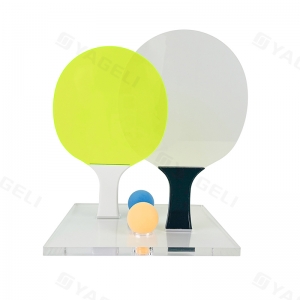 Neon Custom Luxe Acrylic Ping Pong Paddle Set with Base 