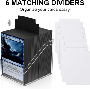 6 Pack Acrylic Card Box for Trading Cards 