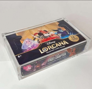 lorcana booster box trading card protector display acrylic case 
