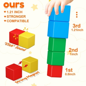 Magnetic Building Blocks for Toddlers 