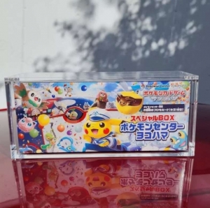 Pokemon Acrylic Booster Pikachu Poncho Collection Box 