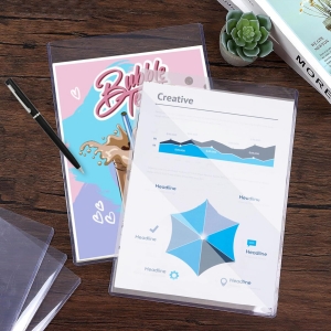 Hard Plastic Paper Page Magazine Protectors 