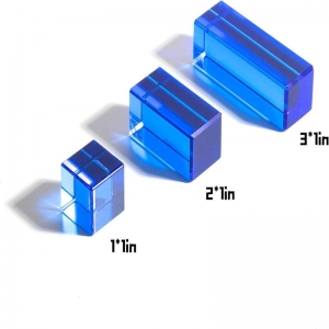 Rainbow Crystal Acrylic Strip Blocks Rectangle Stacking Gem Blocks 