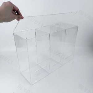 Wall Mount Clear Acrylic Hairnet Beard Nets Dispenser 