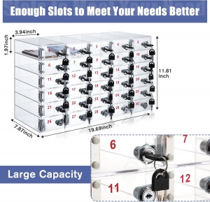 30 Slots Cell Phone Locker Box 