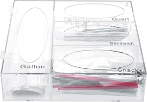 Acrylic Food Bag Storage Organizer 