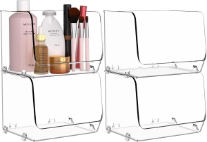 4 Pack Bathroom Organizer Countertop 