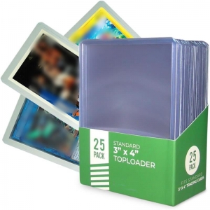 standard 3x4 toploader for sports cards