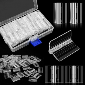 Self-Adhesive Clear Acrylic Hinges 