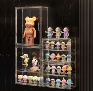 3 Tiers Clear Display Case for Figures 