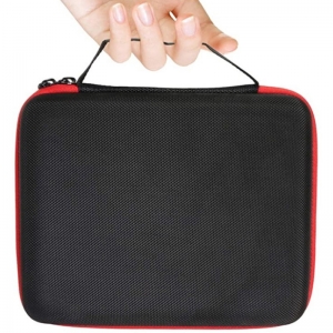 Black RPG game DND dice kit storage box with zipper 