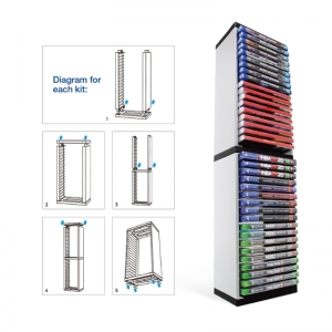 Sturdy Multi - tiered Game Disc Storage Rack 