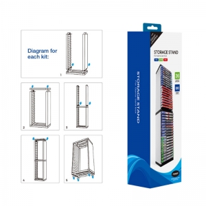 Sturdy Multi - tiered Game Disc Storage Rack 