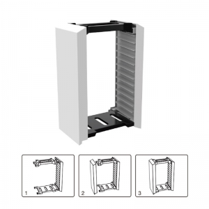 Sturdy Multi - tiered Game Disc Storage Rack 
