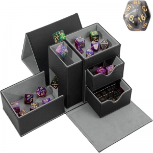PU leather dice tray tower