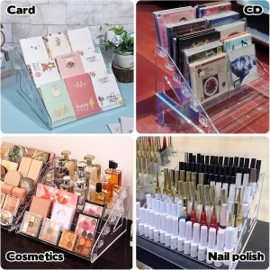2 Pack 7 Tier Acrylic Card Display Stand 