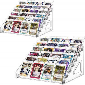 2 Pack 7 Tier Acrylic Card Display Stand