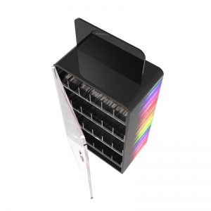 Acrylic 4 layers e-cigarette display case with door 