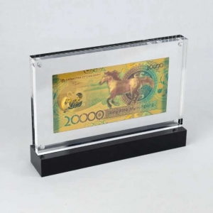 Custom Acrylic Frame for Bank Notes 