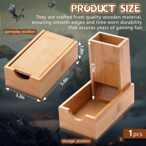 wholesale wooden Dice Tower Foldable 