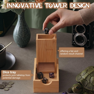 wholesale wooden Dice Tower Foldable 