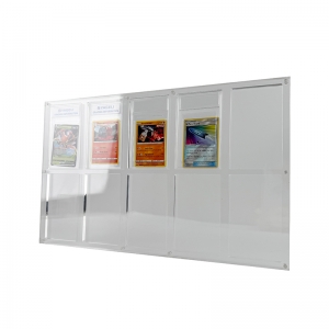 96% UV Resistance acrylic 10 graded card slab display frame 