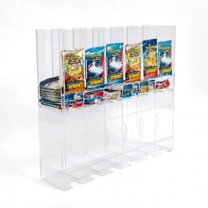 Acrylic booster pack dispenser box