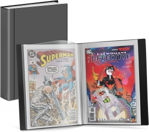 Comic Book Storage Album- For Current, Silver Age, Regular Bagged and Boarded 