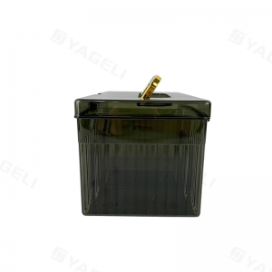 Dark Green plastic PSA graded card storage box with lock 