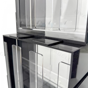 Customized stackable Acrylic pokemon booster pack dispenser 