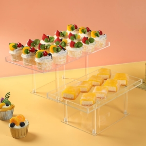 wholesale clear Party dessert acrylic display riser 