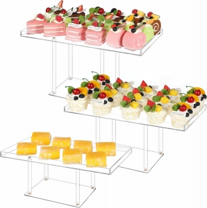wholesale clear Party dessert acrylic display riser 
