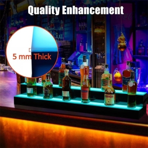 48 inch 2 tiers acrylic wine display base with LED 