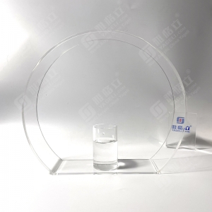 Modern customized acrylic round vase 