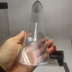 Transparent PC Triangular Packaging Tube with Lid 