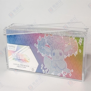 pokemon prismatic evolutions spc acrylic case