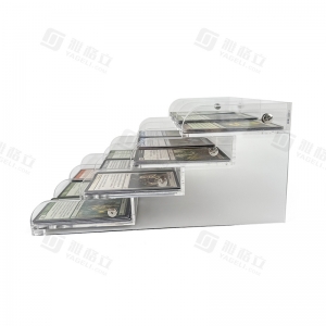 Multi - Slot Acrylic Card Tray for Organized Card Storage and Display 