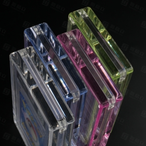 Colorful Acrylic PSA Card Display Box 
