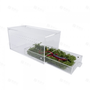 Transparent Sliding Terrarium for Lizards, Geckos & Small Reptiles