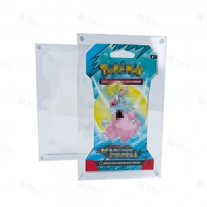 Clear Display Case for Sealed Blister Pack Trading Cards