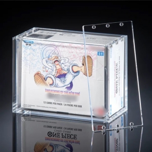 97% UV Acrylic One Piece booster box display case 