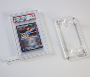 Acrylic PSA Card Slab Trophy Display Stand for Graded TCG Cards 