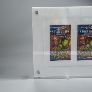 4-Slot Acrylic Booster Pack Protector & Wall/Tabletop Display Frame 